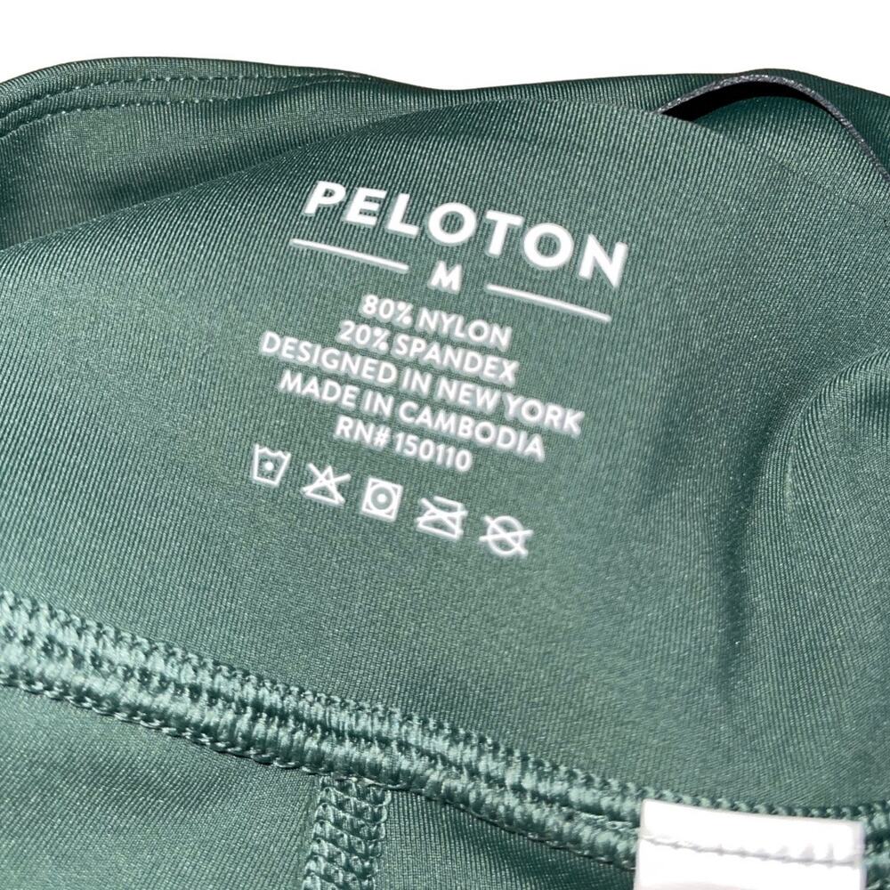 Peloton Sage Green Soft Dream-blend Hoodie & Jade Green Capri Medium Workout Set - Picture 5 of 9